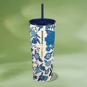 Starbucks Farm Rio Lenço Azulejo 24oz Tumbler